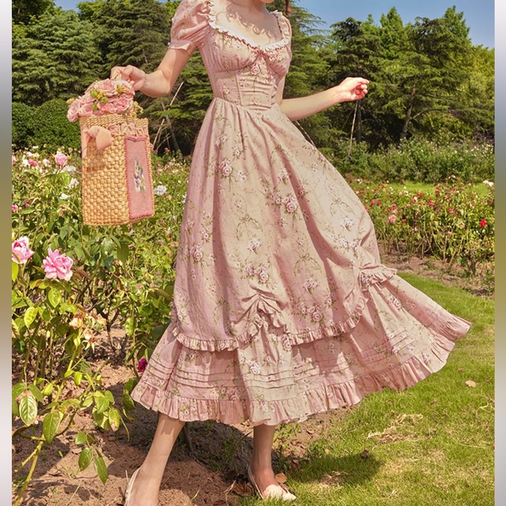 Lacemade Dress Rosa Rubus Corset Style Pink Dress - Picture 2 of 9